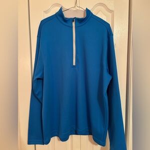 Walter Hagen Men's Vibrant Blue Zip-Up Sweater